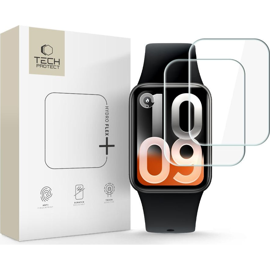 Hydrogel Schutzfolie für Xiaomi Smart Band 10 Pro, Tech-Protect Hydroflex Flex Plus, 2 Stück, Transparent