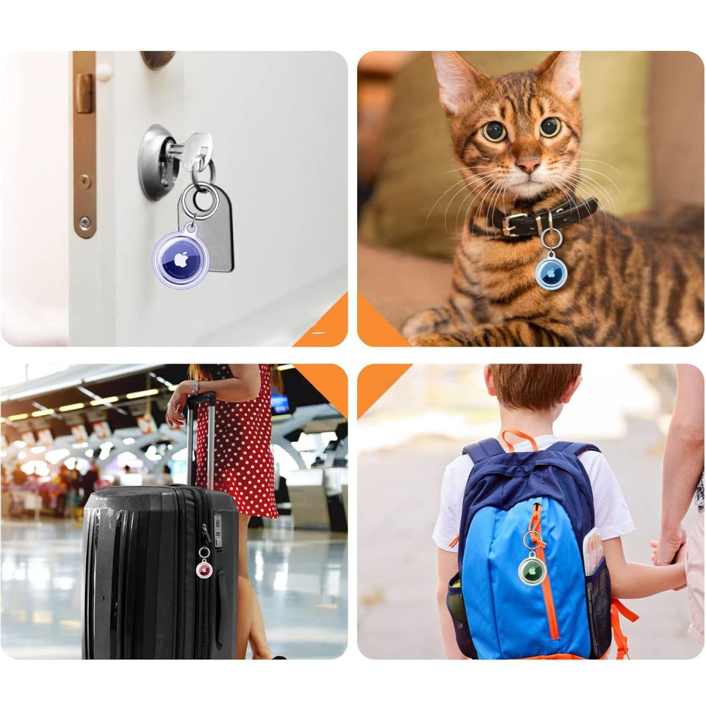 Schutzhülle für Apple AirTag Tech-Protect Icon 4-pack, Transparent