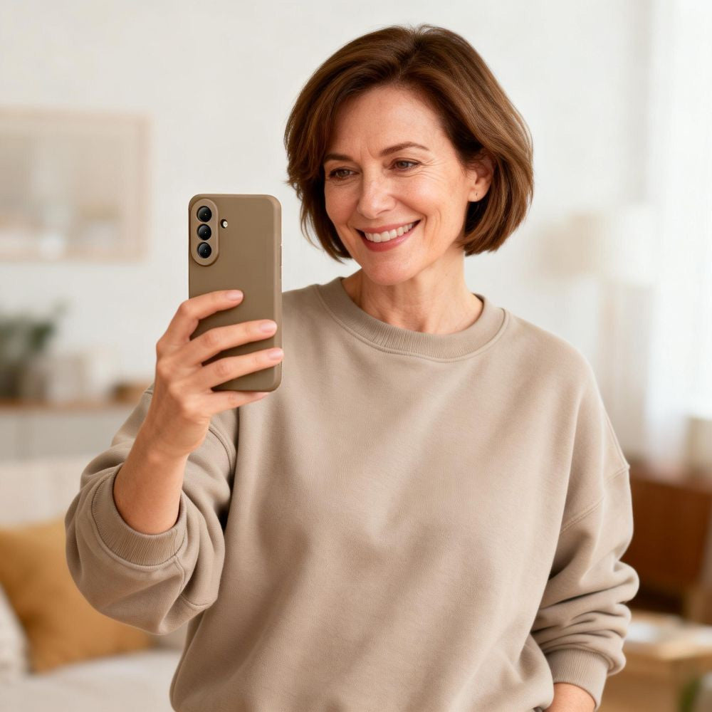 Silikon Handyhülle für Galaxy A27 5G, Tech-Protect Icon, Braun