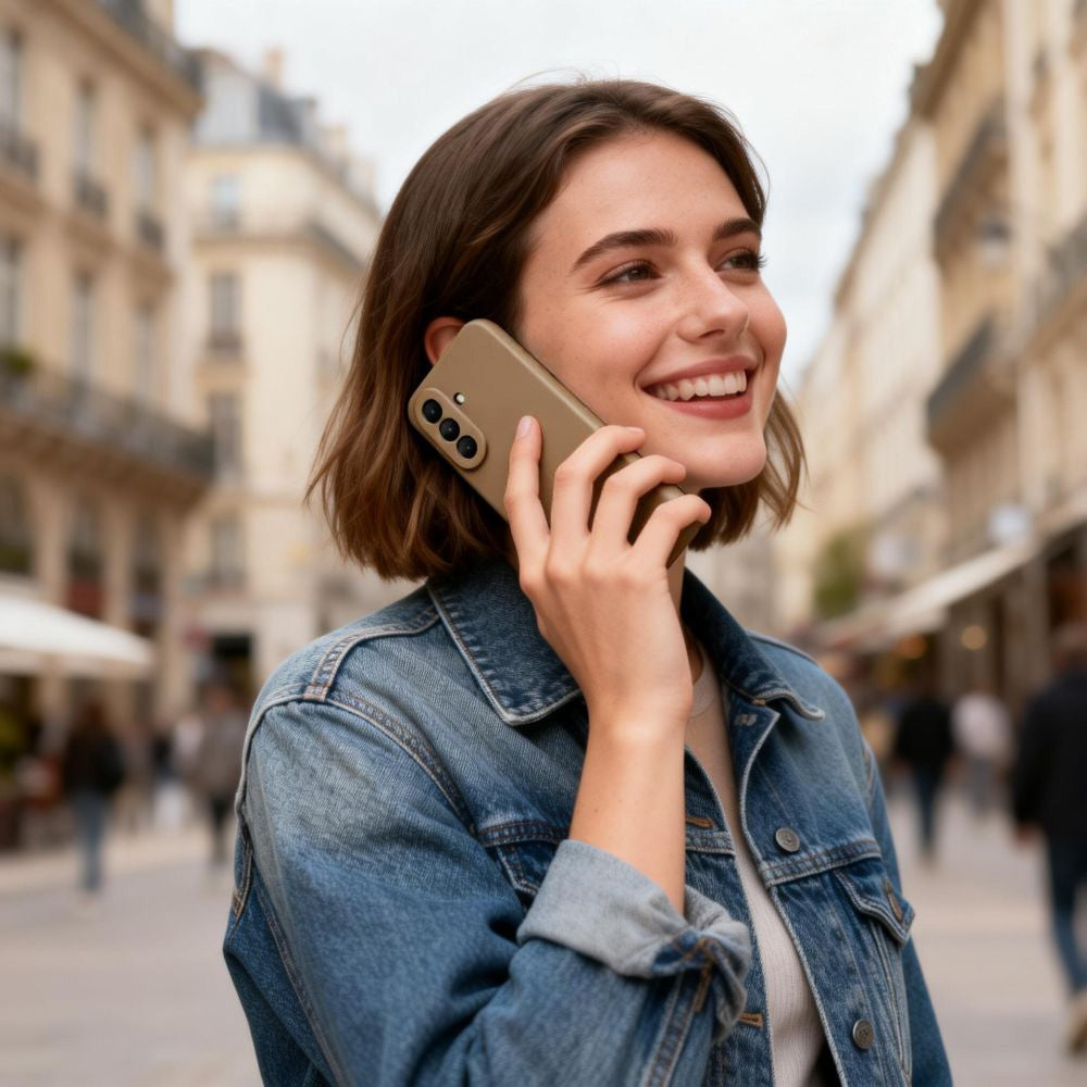 Silikon Handyhülle für Galaxy A27 5G, Tech-Protect Icon, Braun