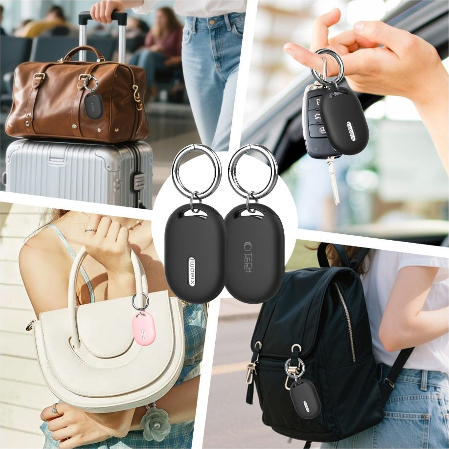 Schutzhülle für Xiaomi Tag Tech-Protect Icon, Schwarz