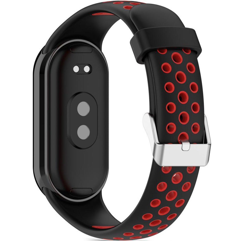 Armband für Xiaomi Smart Band 10 / 9 / 9 NFC / 8, Tech-Protect Iconband Air, Schwarz-Rot