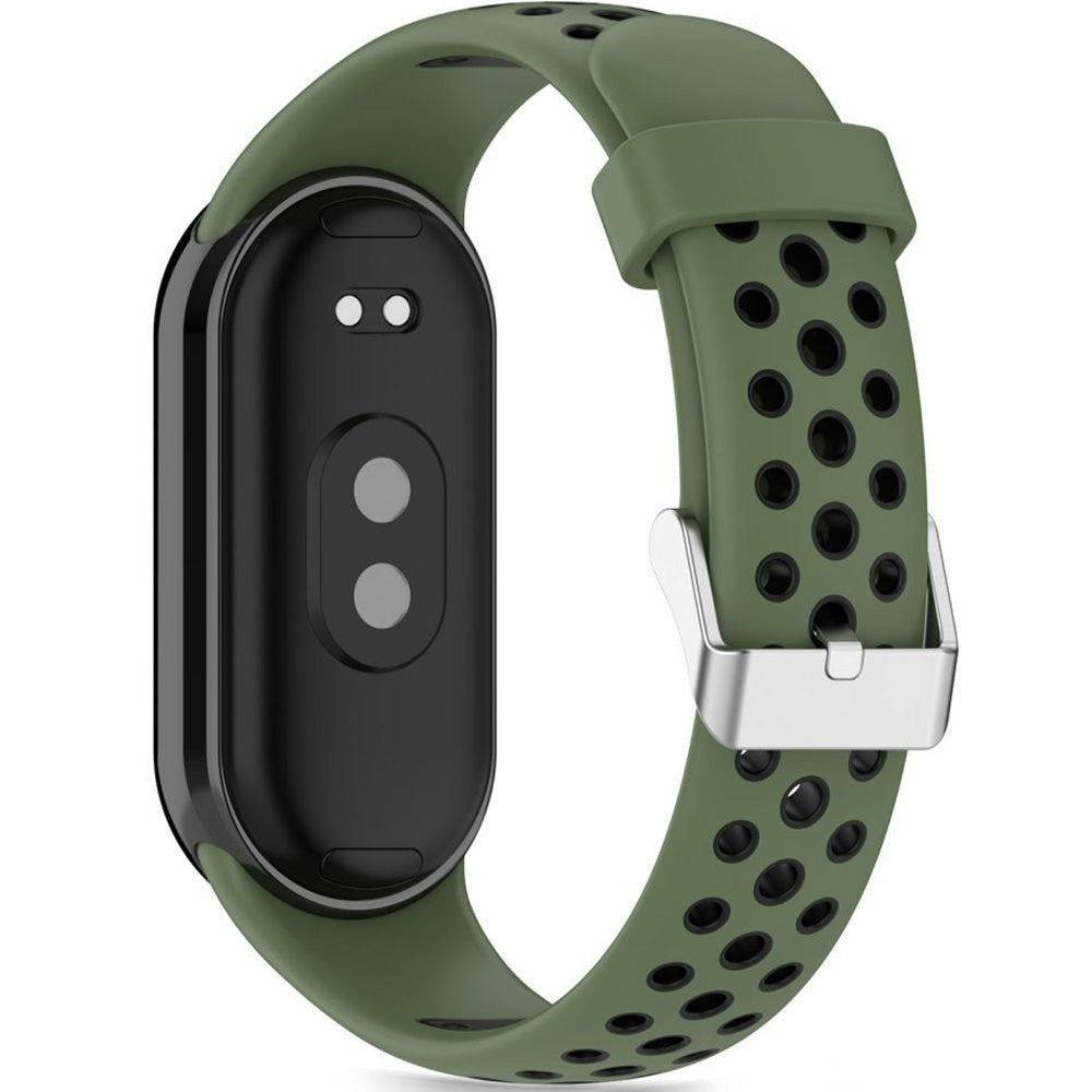 Armband für Xiaomi Smart Band 10 / 9 / 9 NFC / 8, Tech-Protect Iconband Air, Grün-Schwarz