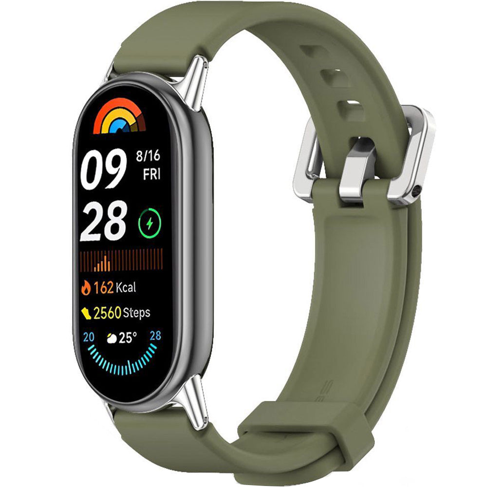Armband für Xiaomi Smart Band 10 / 9 / 9 NFC / 8, Tech-Protect Iconband Classic, Dunkelgrün