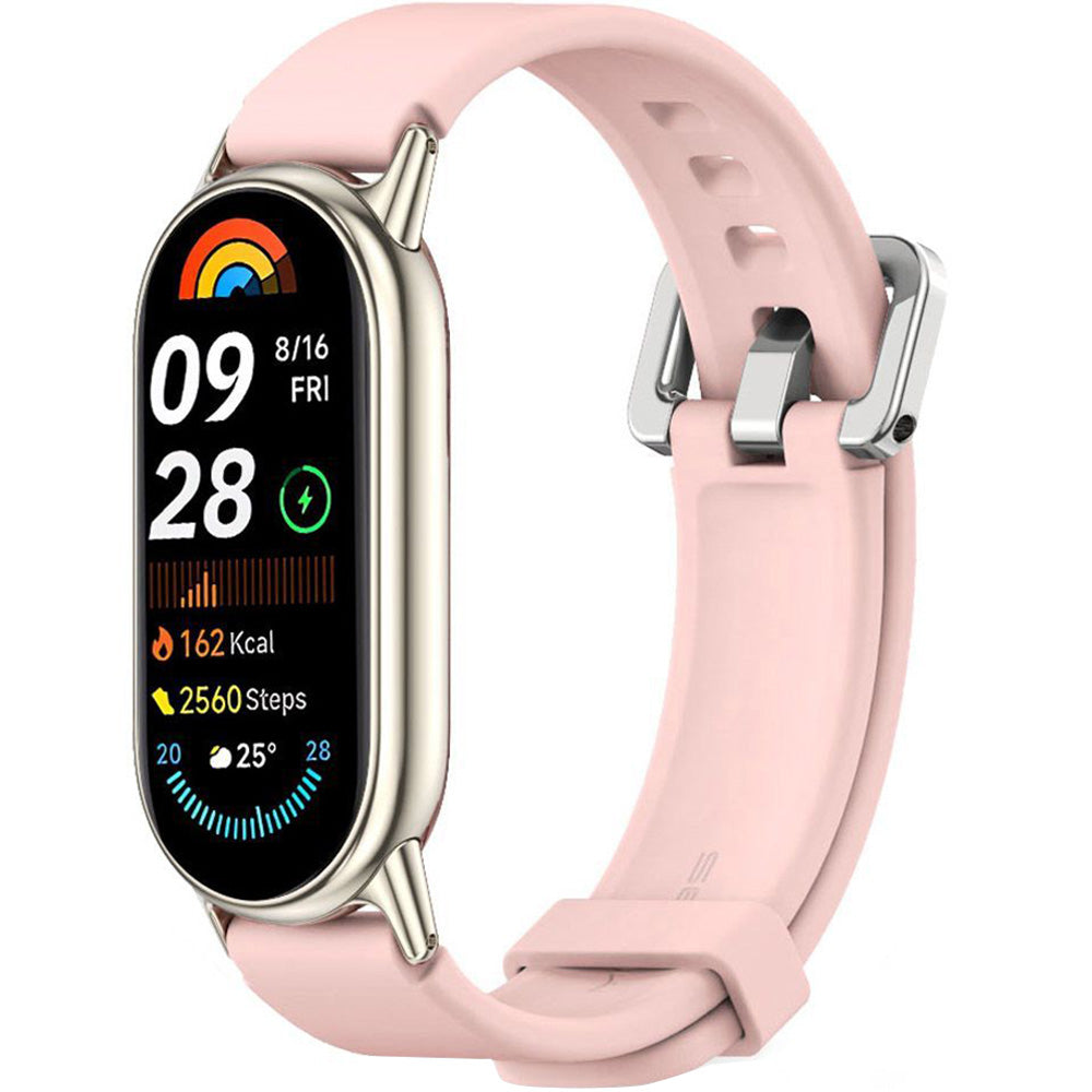 Armband für Xiaomi Smart Band 10 / 9 / 9 NFC / 8, Tech-Protect Iconband Classic, Hellrosa