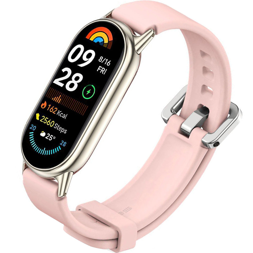 Armband für Xiaomi Smart Band 10 / 9 / 9 NFC / 8, Tech-Protect Iconband Classic, Hellrosa