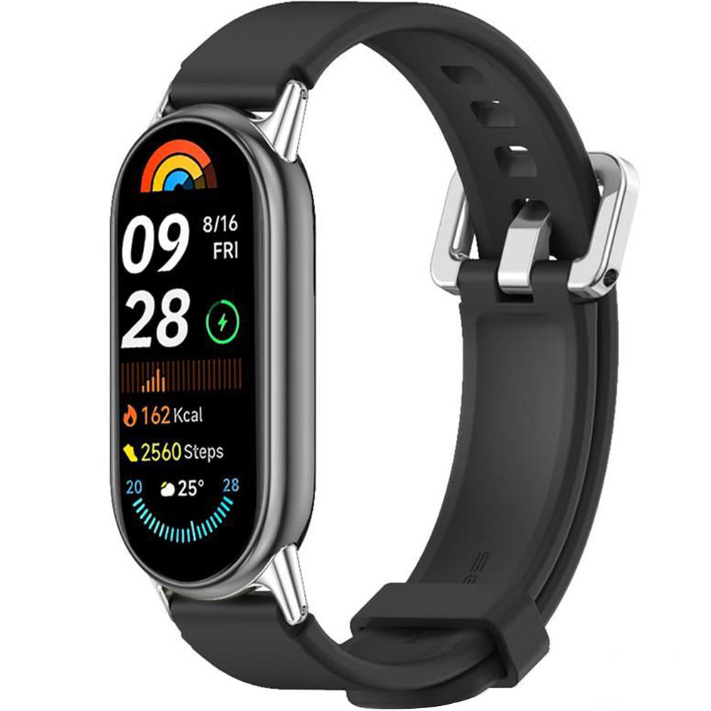 Armband für Xiaomi Smart Band 10 / 9 / 9 NFC / 8, Tech-Protect Iconband Classic, Schwarz