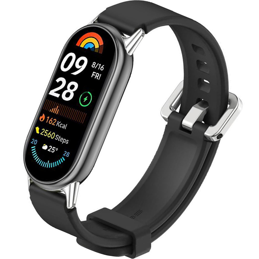 Armband für Xiaomi Smart Band 10 / 9 / 9 NFC / 8, Tech-Protect Iconband Classic, Schwarz