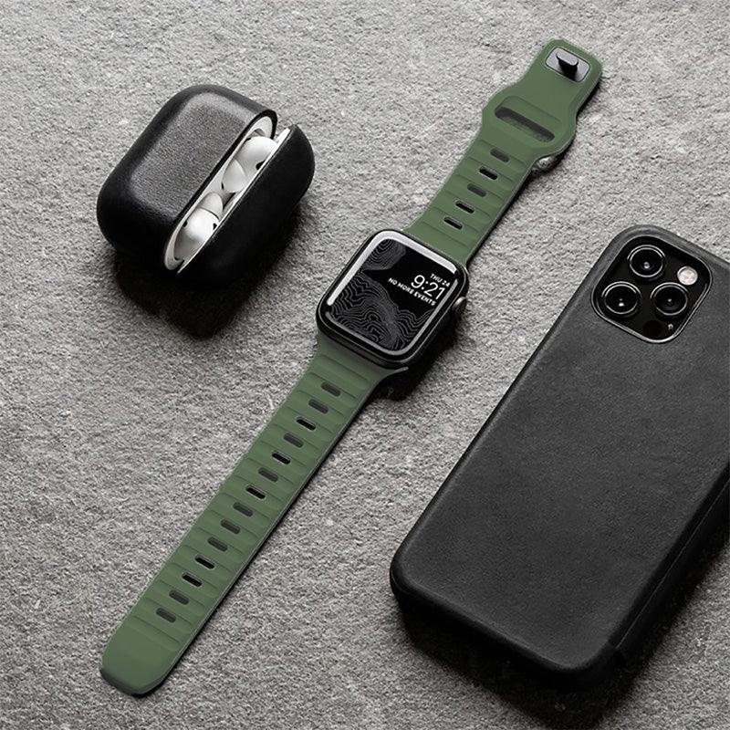 Armband Tech-Protect Iconband Line für Apple Watch 49/45/44/42 mm, Dunkelgrün
