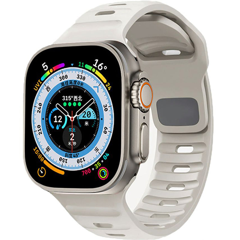 Armband Tech-Protect Iconband Line für Apple Watch 49/45/44/42 mm, Hellgrau