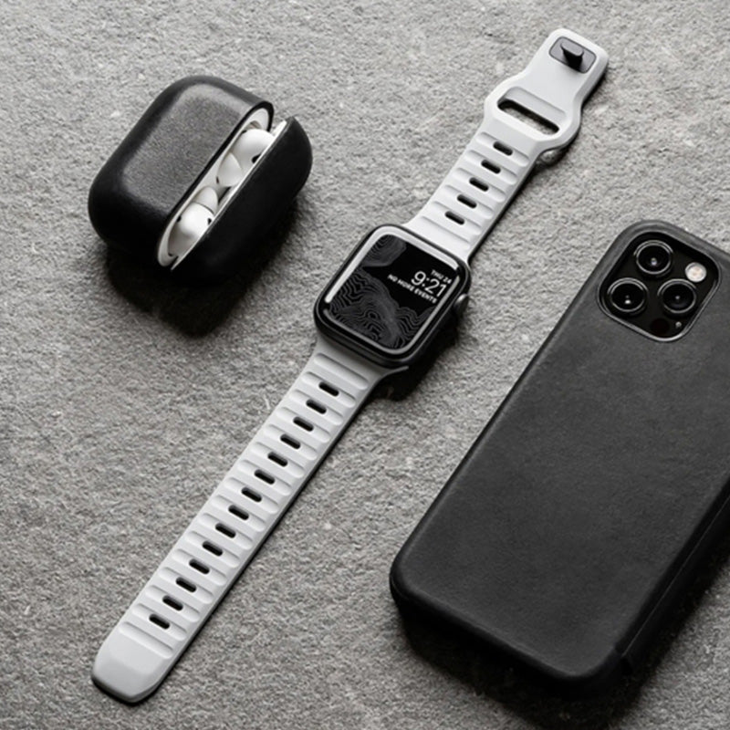 Armband Tech-Protect Iconband Line für Apple Watch 49/45/44/42 mm, Hellgrau