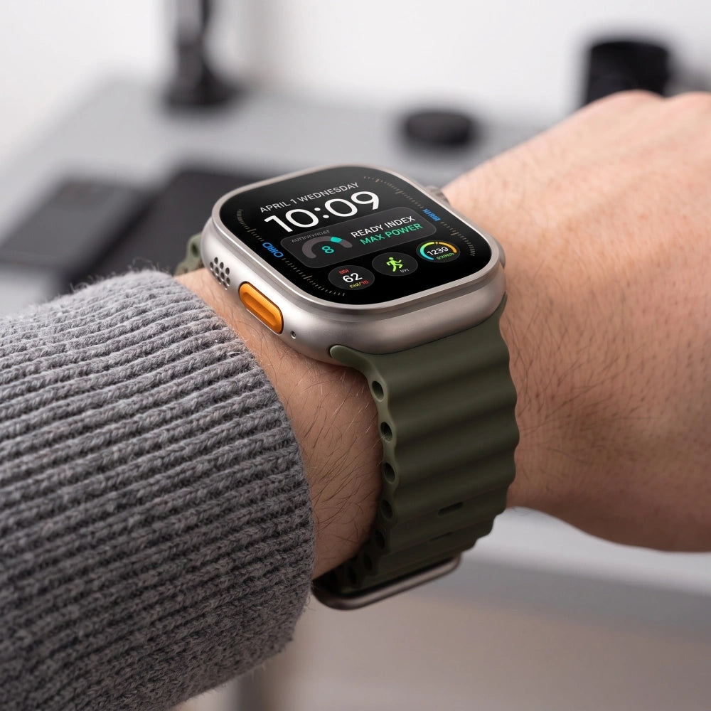 Armband für Apple Watch 49/46/45/44 mm, Tech-Protect IconBand, Grün (4/6)