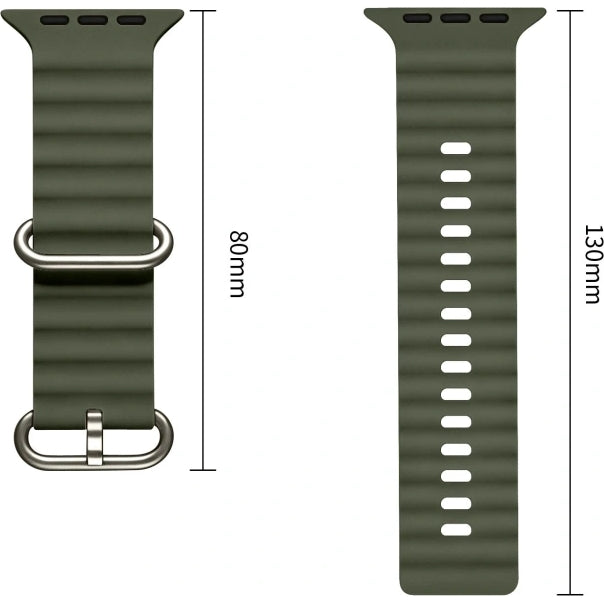Armband für Apple Watch 49/46/45/44 mm, Tech-Protect IconBand, Grün (6/6)