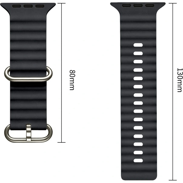 Armband für Apple Watch 49/46/45/44 mm, Tech-Protect IconBand, Grau (7/7)