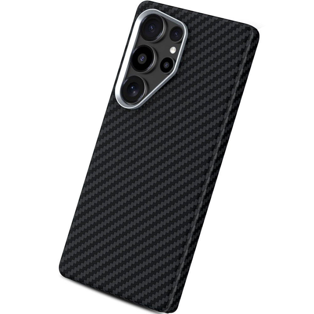 Handyhülle für Galaxy S25 Ultra, Tech-Protect Ion Carbon MagSafe, Schwarz mit Kohlefaser