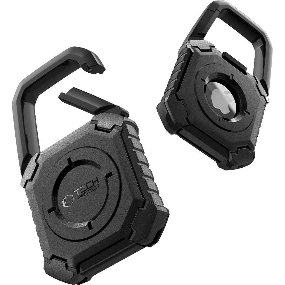 Schutzhülle / Schlüsselanhänger für Apple AirTag, Tech-Protect Kevlar, Schwarz