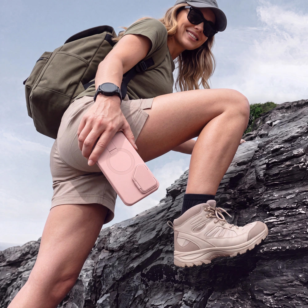 Handyhülle mit Kameraabdeckung für Galaxy S26 Ultra, Tech-Protect Kevlar Aura mit MagSafe, Rosa (6/7)
