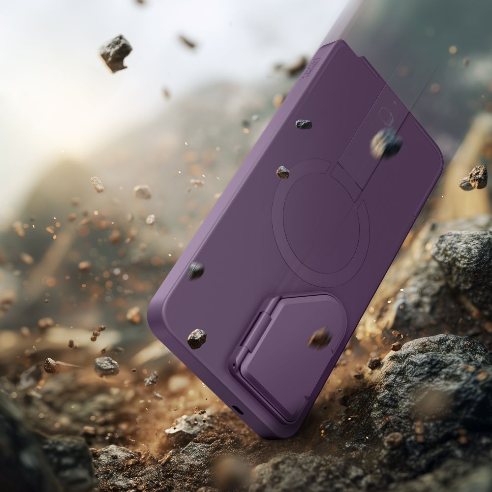 Handyhülle mit Kameraabdeckung für Galaxy S26 Ultra, Tech-Protect Kevlar Aura mit MagSafe, Violett