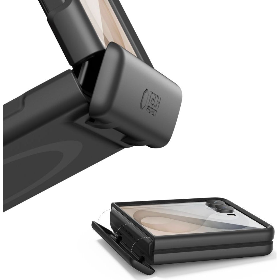 Handyhülle für Galaxy Z Flip8, Tech- Protect Kevlar Aura MagSafe, Schwarz (3/7)
