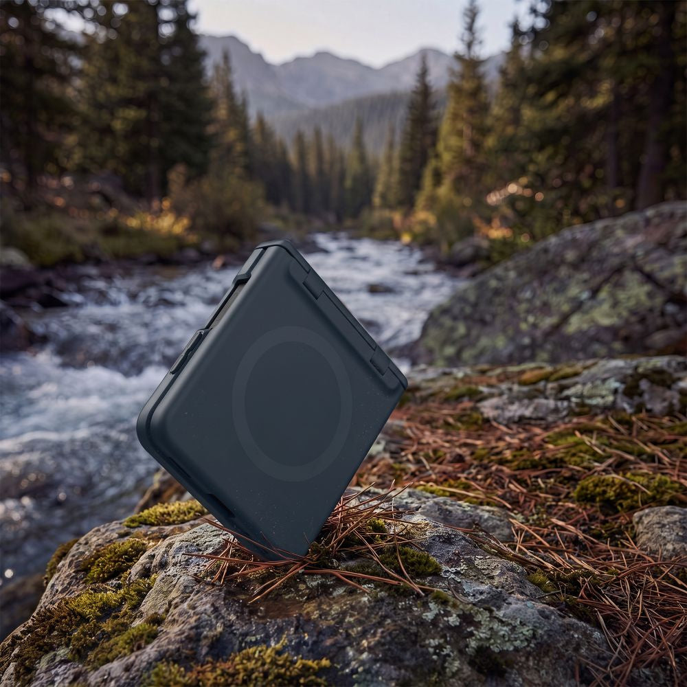 Handyhülle für Galaxy Z Flip8, Tech- Protect Kevlar Aura MagSafe, Dunkelblau (6/7)