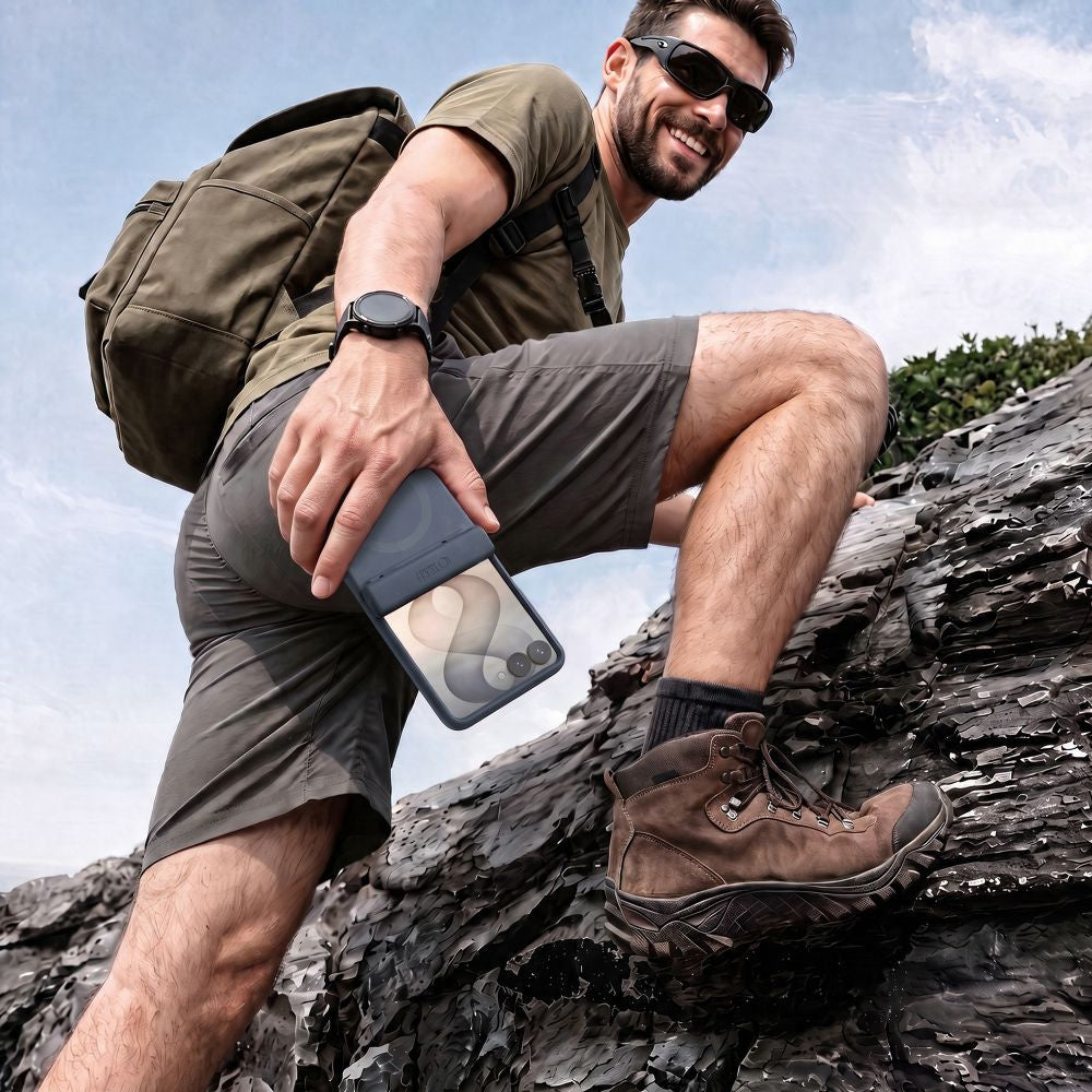 Handyhülle für Galaxy Z Flip8, Tech- Protect Kevlar Aura MagSafe, Dunkelblau (7/7)