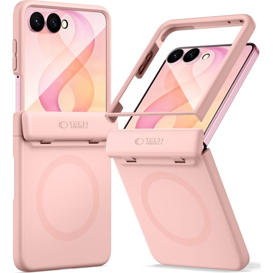 Handyhülle für Galaxy Z Flip8, Tech- Protect Kevlar Aura MagSafe, Hellrosa (1/7)