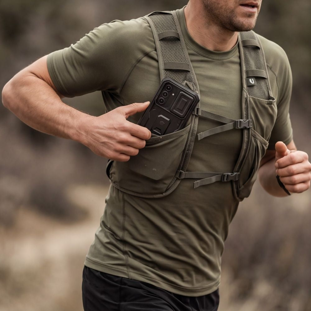 Handyhülle für Galaxy A27 5G, Tech-Protect Kevlar Cam Plus 2-Set, Schwarz