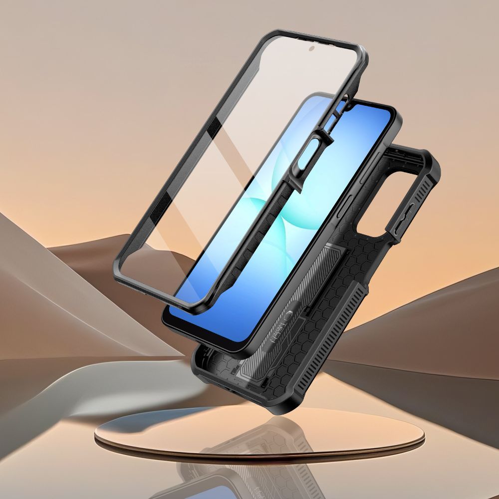 Handyhülle für Galaxy A17 5G / 4G, Tech-Protect Kevlar Cam Plus, Schwarz