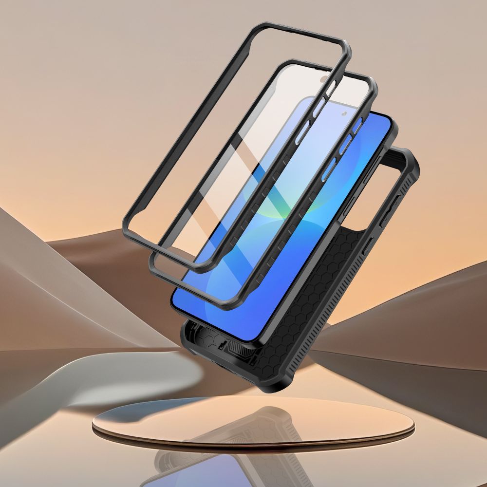 Handyhülle für Galaxy A36 / A37 5G, Tech-Protect Kevlar Cam Plus 2-Set, Schwarz