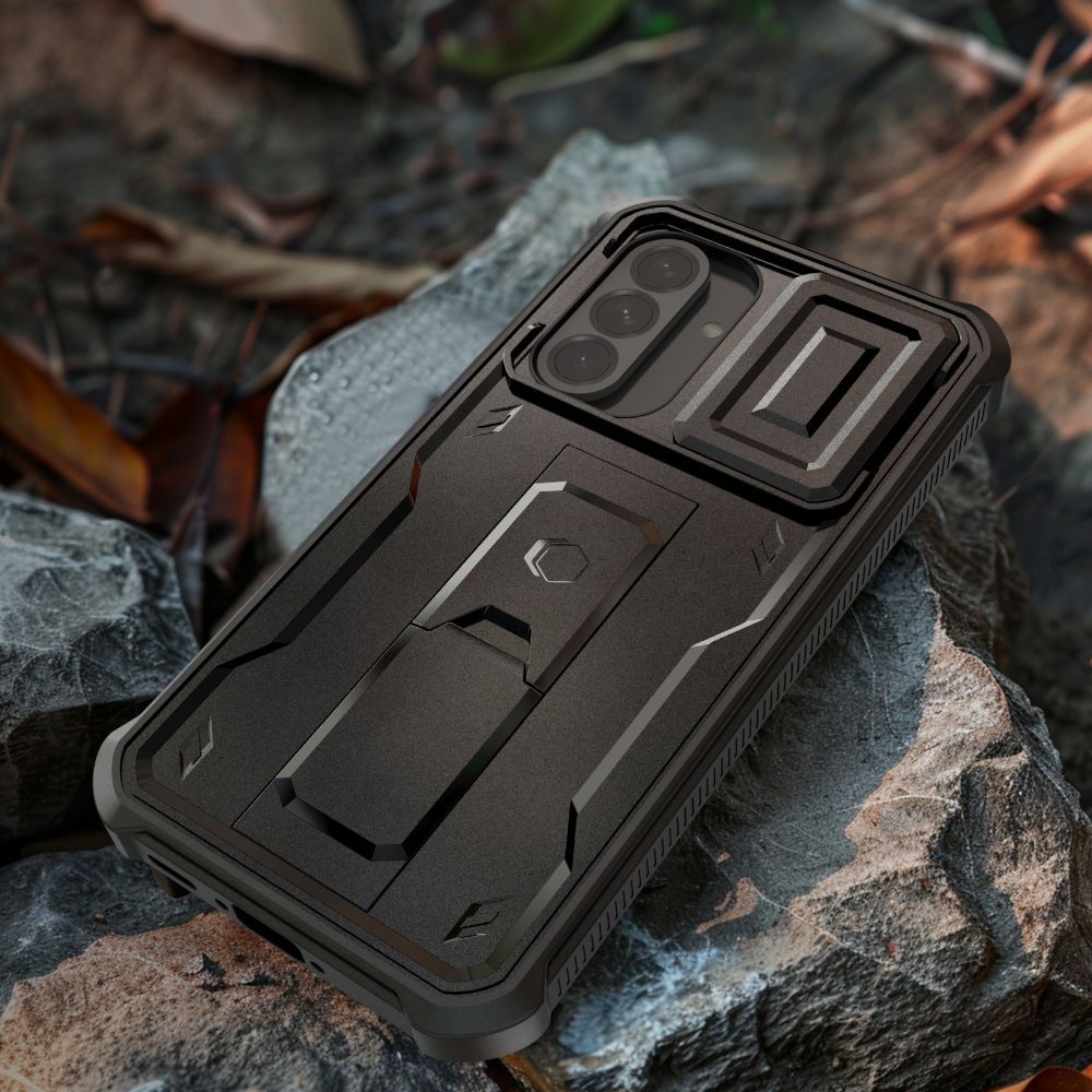 Handyhülle für Galaxy A56 5G, Tech-Protect Kevlar Cam Plus, Schwarz
