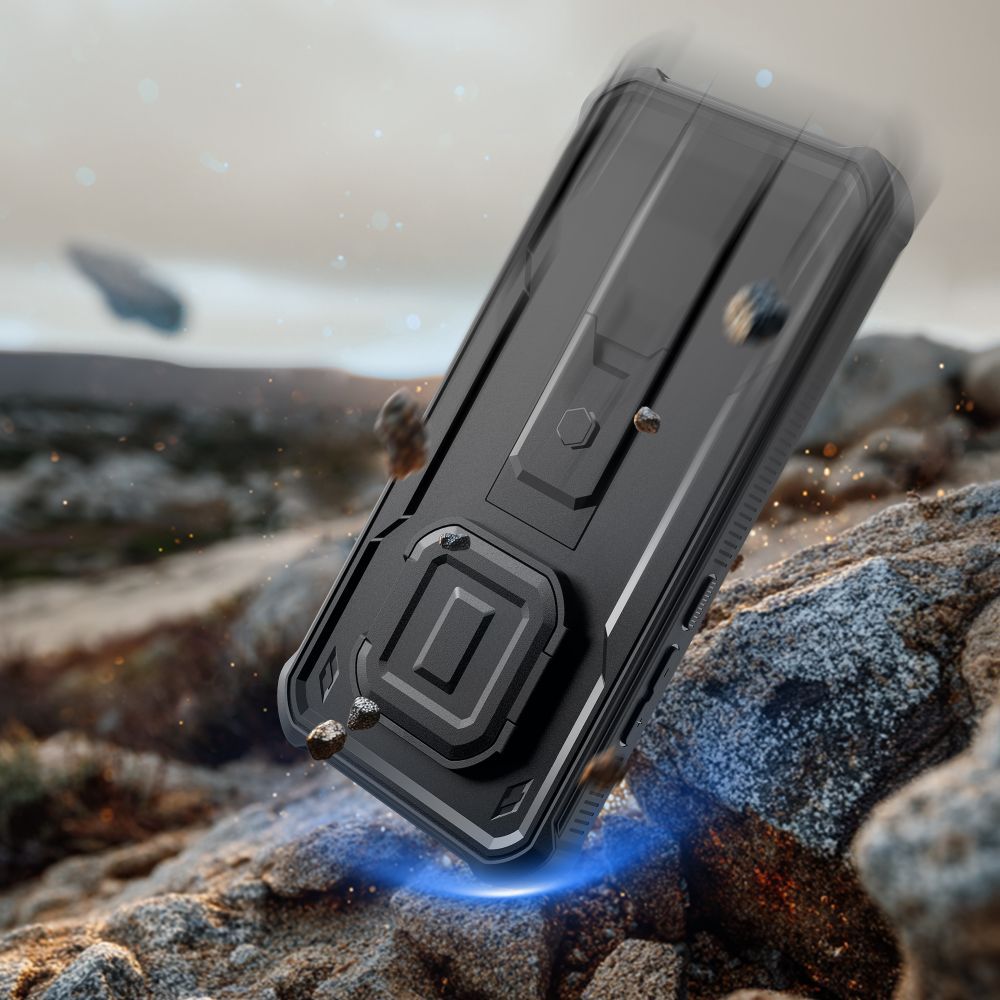Handyhülle für Xiaomi Redmi Note 15 Pro 5G, Tech-Protect Kevlar Cam Plus 2-Set, Schwarz
