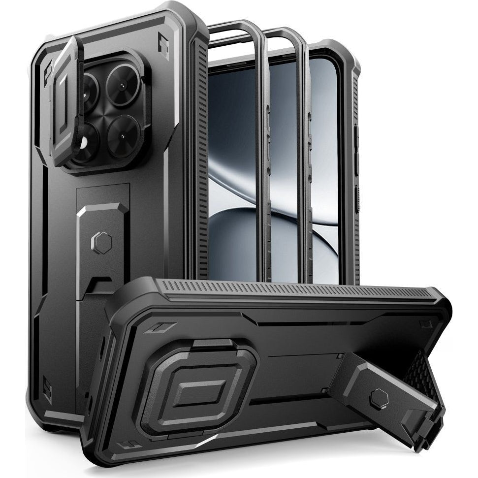 Handyhülle für Xiaomi Redmi Note 15 Pro 5G, Tech-Protect Kevlar Cam Plus 2-Set, Schwarz