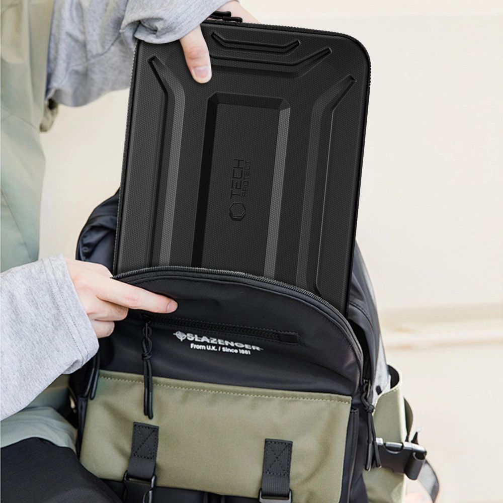 Schutzhülle für 13" / 14" Laptop, Tech-Protect Kevlar Pro, Schwarz