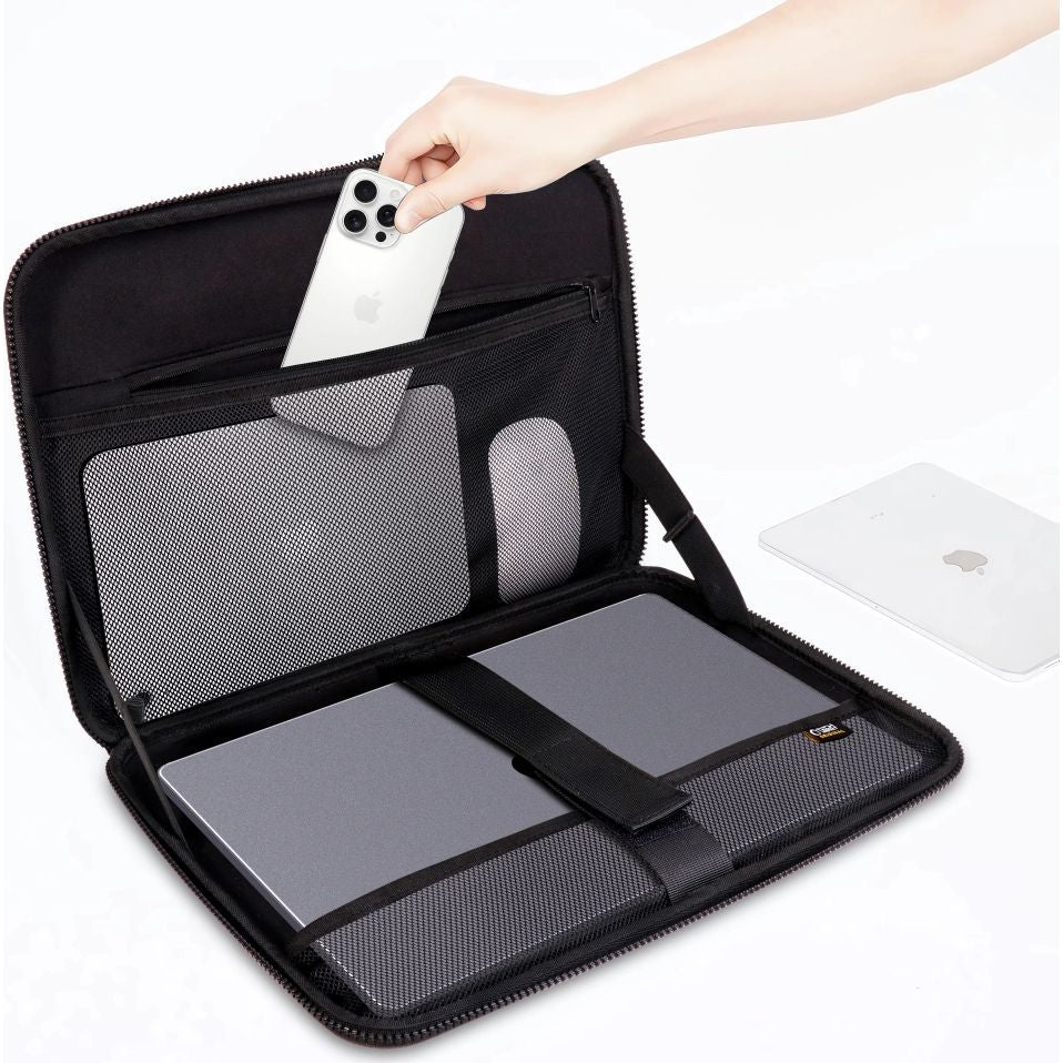 Schutzhülle für 15" / 16" Laptop, Tech-Protect Kevlar Pro, Schwarz