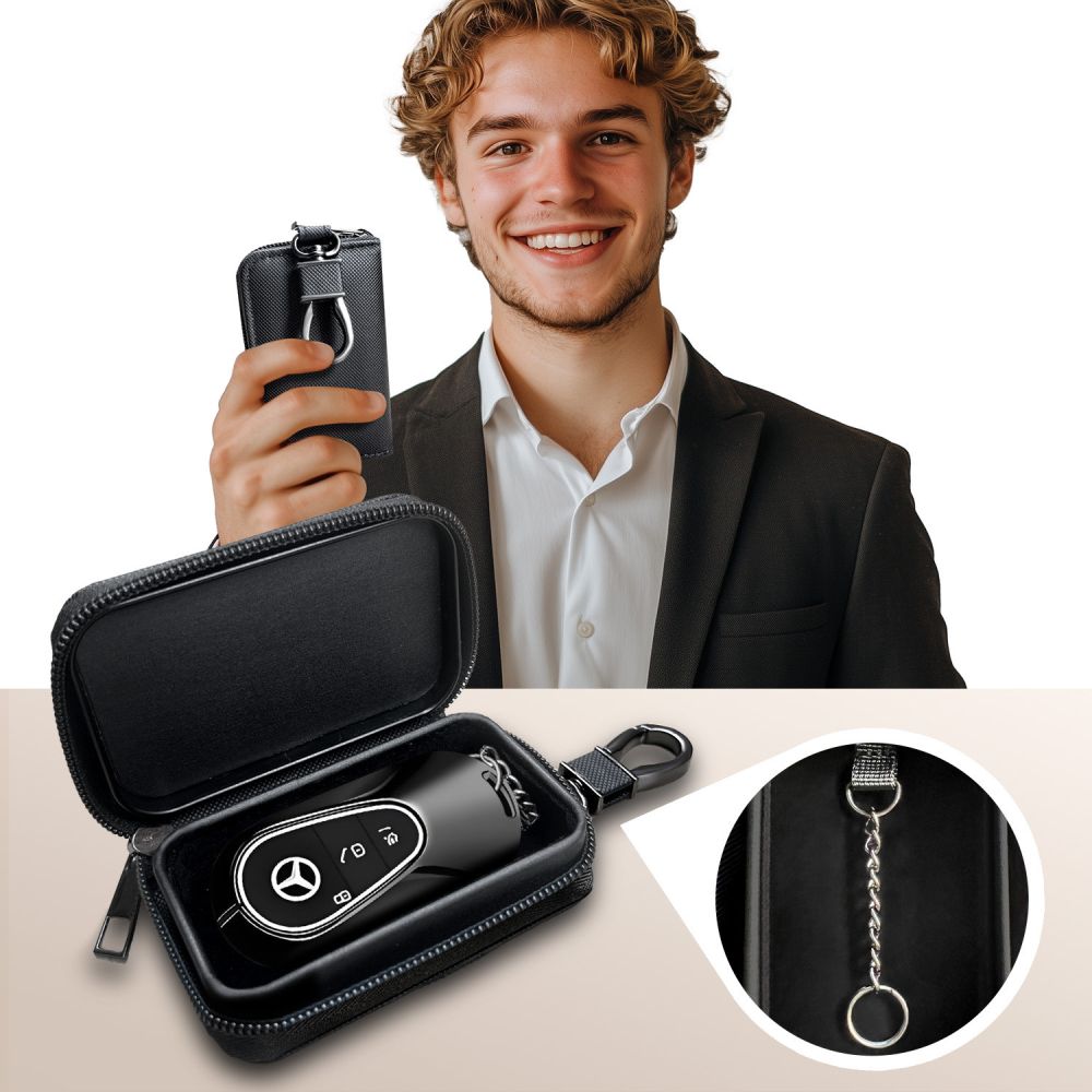 Schutzhülle Faradayscher Käfig Tech-Protect KLR300 Pouch Keyless RFID Signal Blocker Case, Schwarz