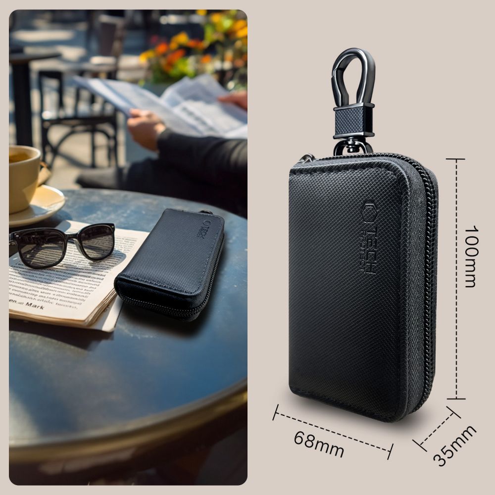 Schutzhülle Faradayscher Käfig Tech-Protect KLR300 Pouch Keyless RFID Signal Blocker Case, Schwarz