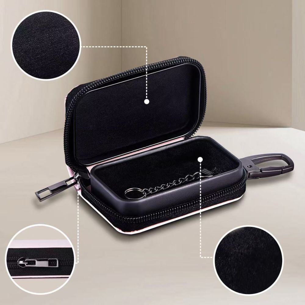 Schutzhülle Faradayscher Käfig, Tech-Protect KLR300 Pouch Keyless RFID Signal Blocker Case, Hellrosa