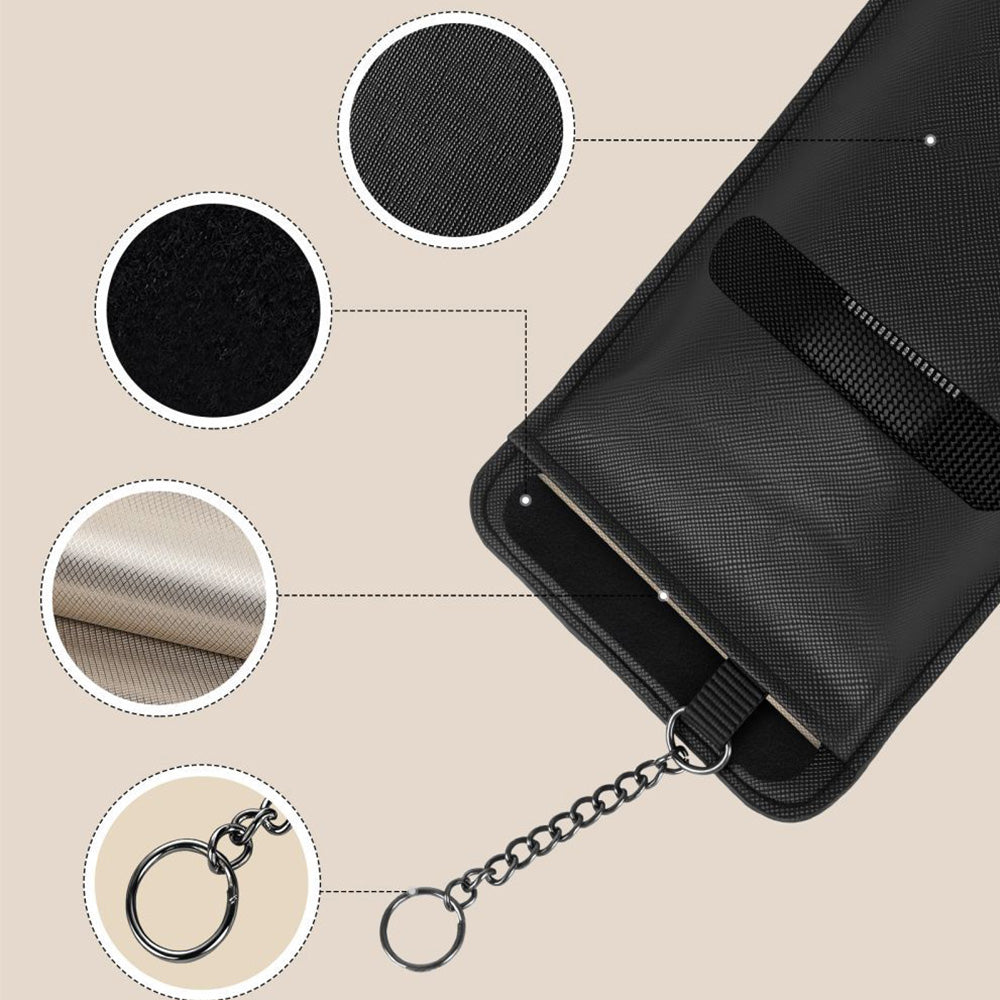 Schutzhülle Faradayscher Käfig, Tech-Protect KLR400 Pouch Keyless RFID Signal Blocker Case, Schwarz