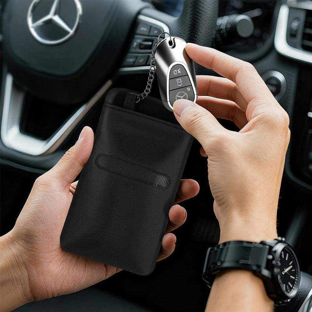 Schutzhülle Faradayscher Käfig, Tech-Protect KLR400 Pouch Keyless RFID Signal Blocker Case, Schwarz
