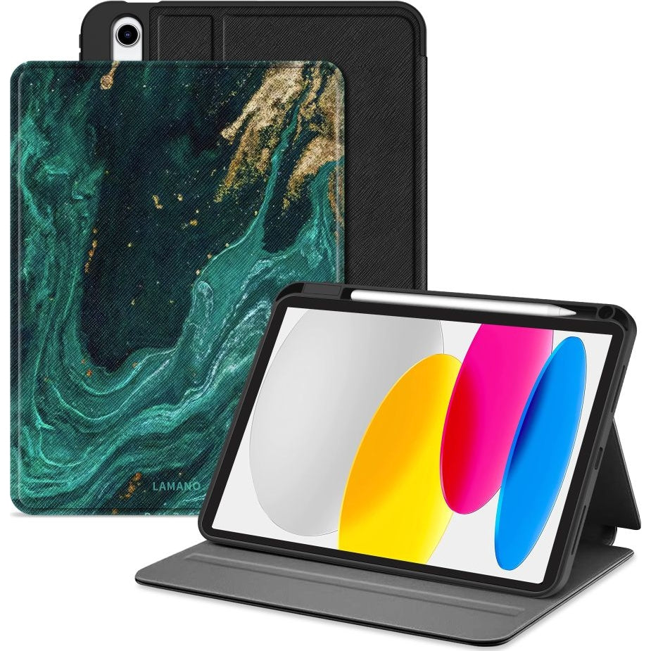 Schutzhülle für Apple iPad 11 2025 / 10.9 2022, Tech-Protect Lamano, Grün