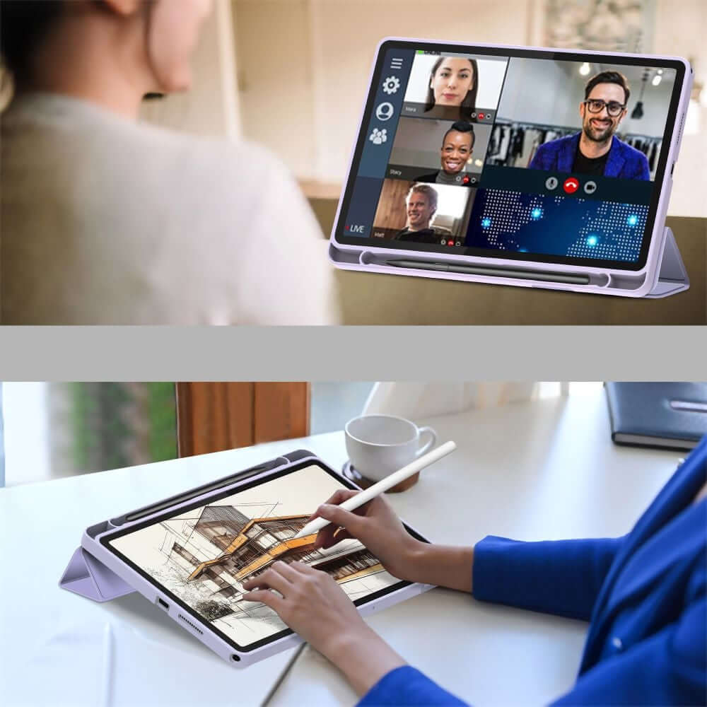 Schutzhülle für Lenovo Tab 10.1 TB-311, Tech-Protect SC Pen, Violett