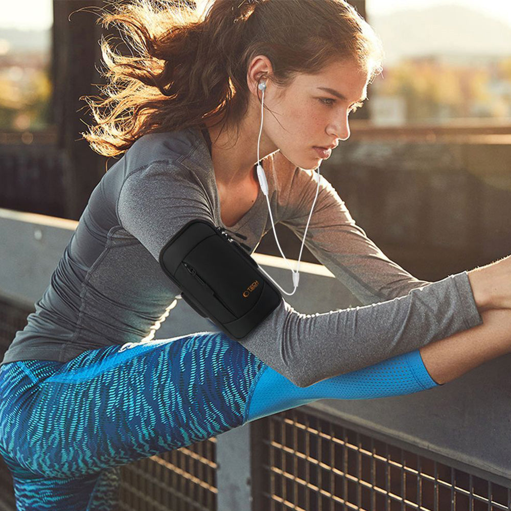 Armbinde Tech-Protect M6 Universal Sport, Schwarz-Orange