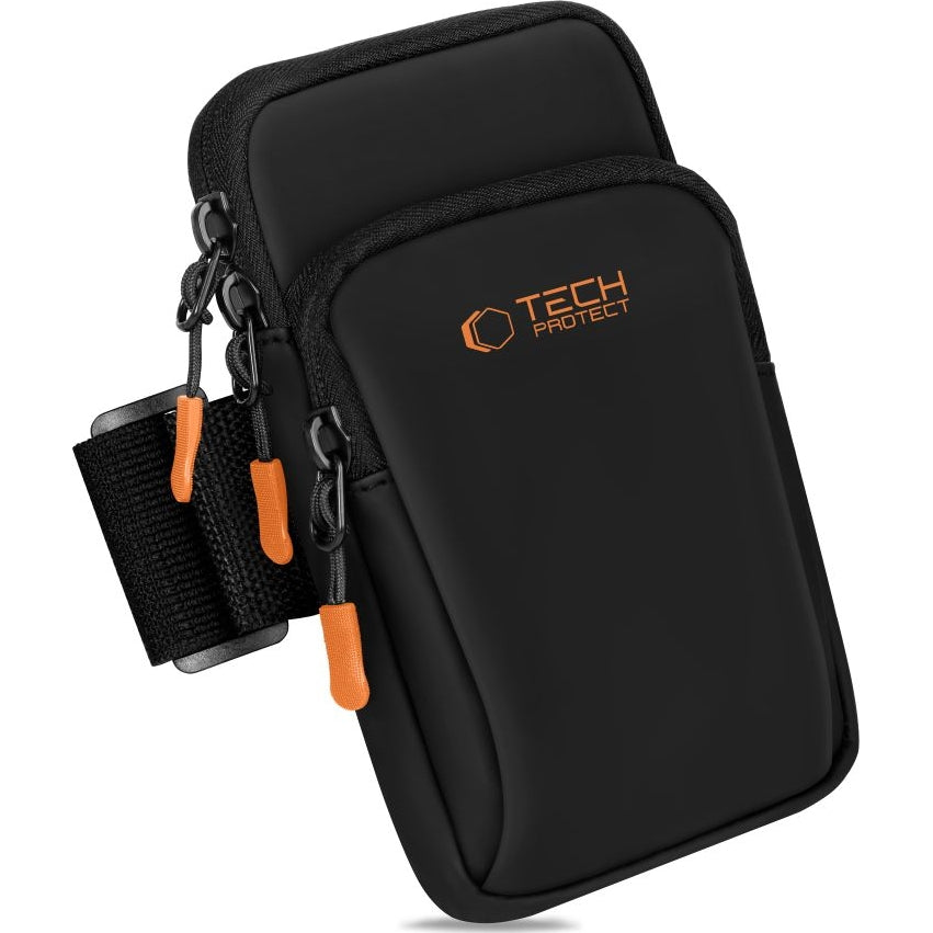 Armbinde Tech Protect M7 Universal Sport, Schwarz-Orange
