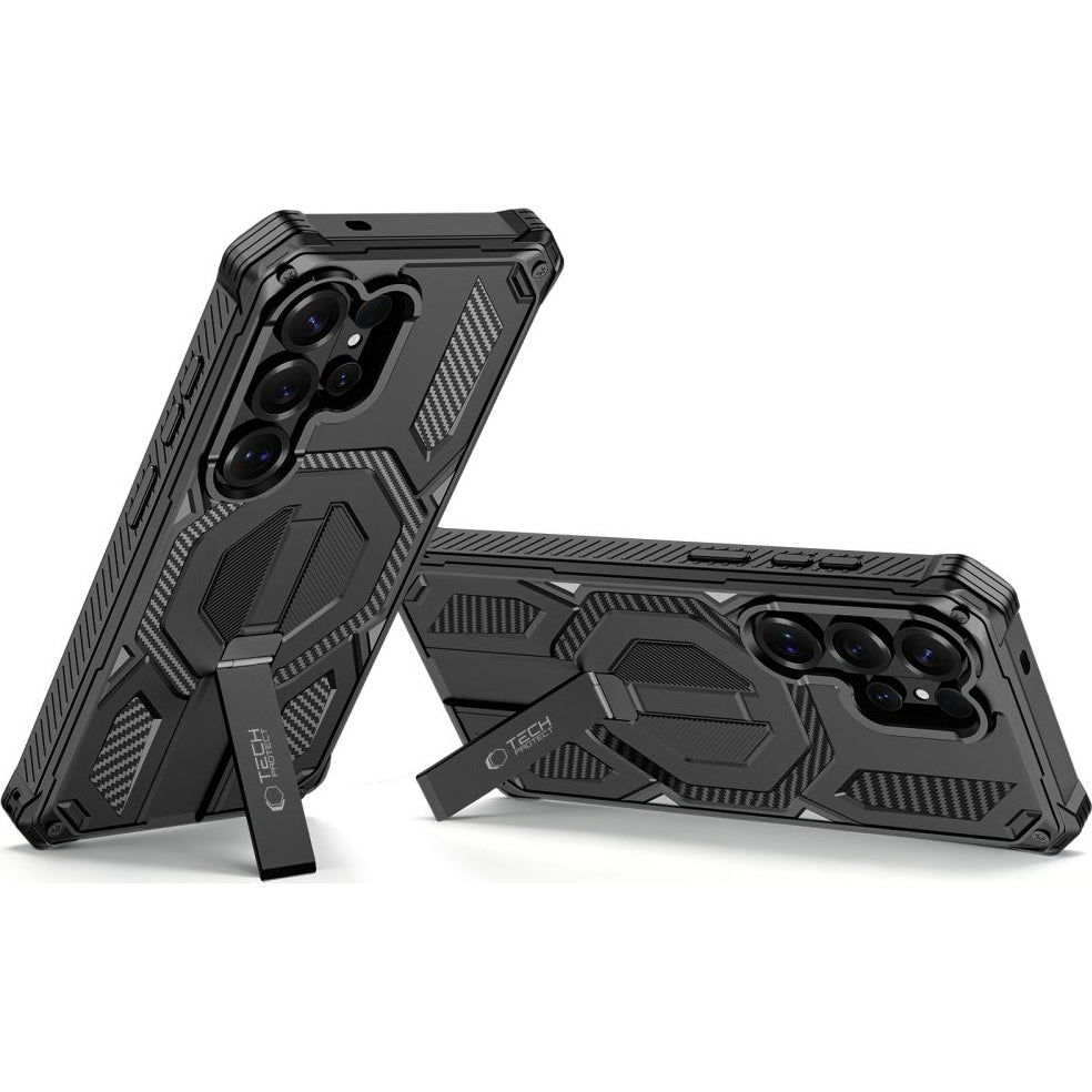 Handyhülle für Galaxy S26 Ultra, Tech-Protect MagBlast, mit MagSafe, 2x Gehärtetes Glas, Schwarz