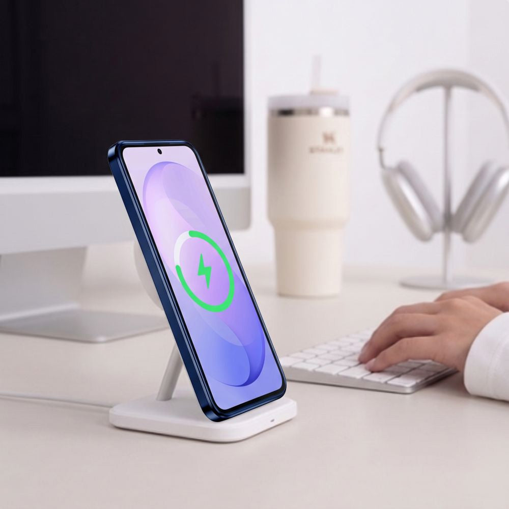 Handyhülle mit Kameraabdeckung für Galaxy S26 FE, Tech-Protect MagFlex für MagSafe, Transparent-Dunkelblau (6/6)