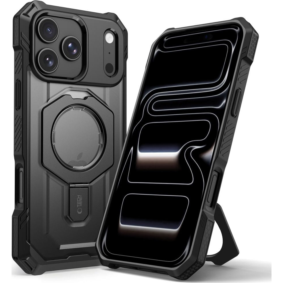 Handyhülle für iPhone 18 Pro Max / 17 Pro Max, Tech-Protect MagForce mit MagSafe, mattes Schwarz