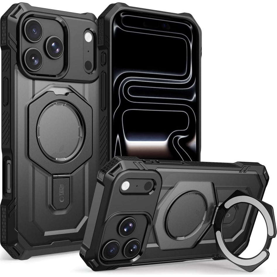 Handyhülle für iPhone 18 Pro Max / 17 Pro Max, Tech-Protect MagForce mit MagSafe, mattes Schwarz