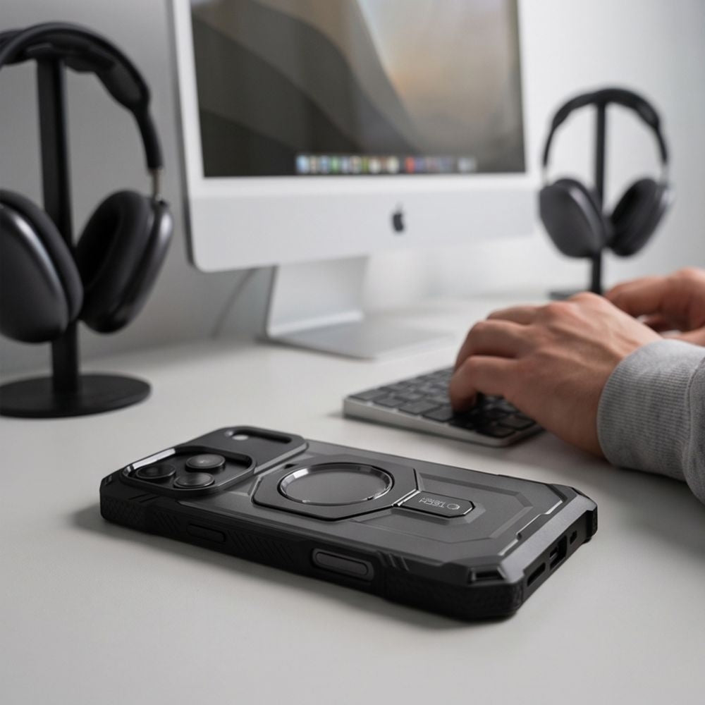 Handyhülle für iPhone 18 Pro Max / 17 Pro Max, Tech-Protect MagForce mit MagSafe, mattes Schwarz