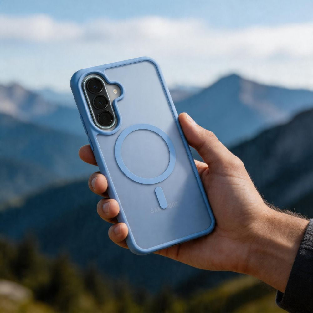 Handyhülle für Galaxy A57, Tech-Protect MagMat MagSafe, Blau