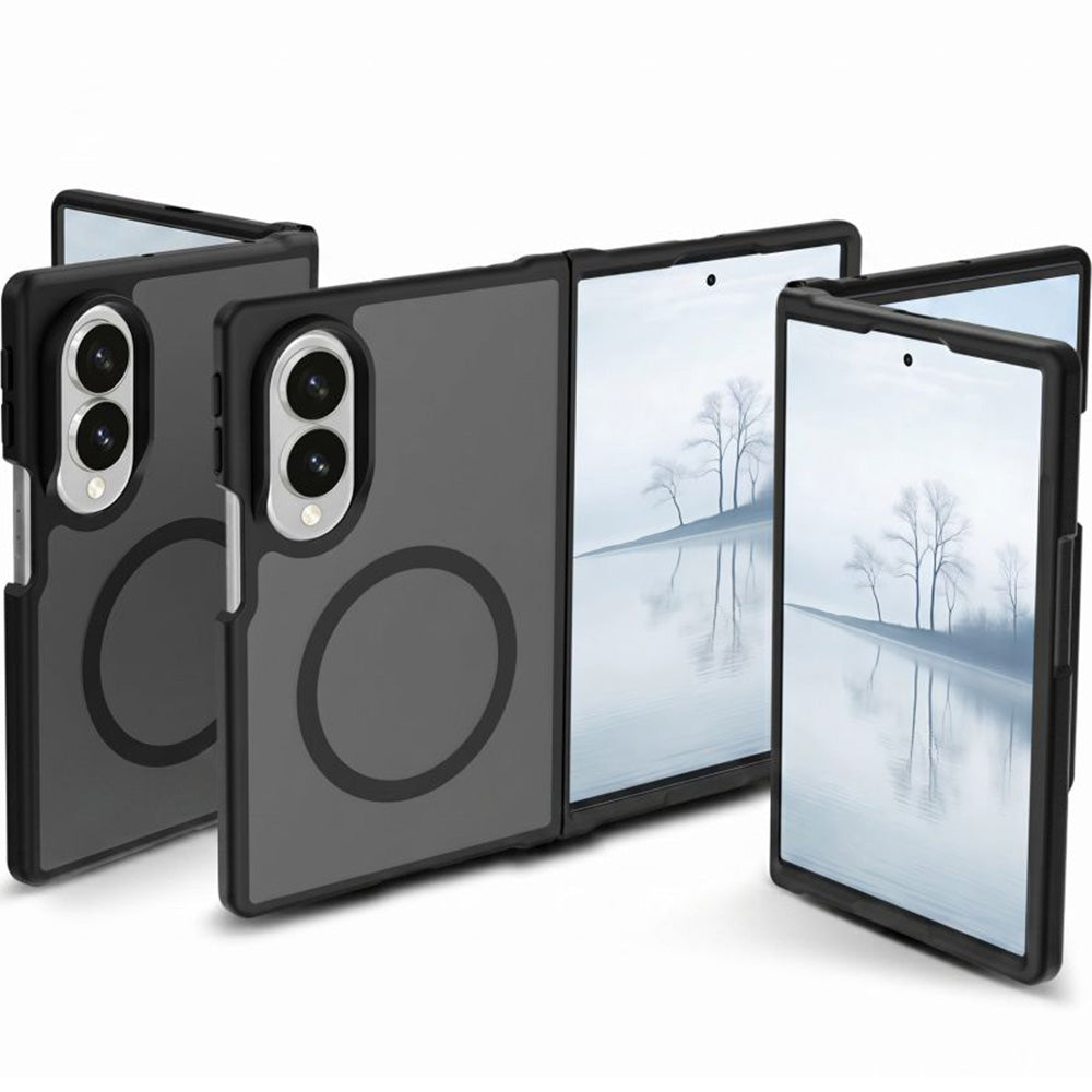 Handyhülle für Galaxy Z Fold8, Tech-Protect MagMat MagSafe, Rauchfarben-Schwarz